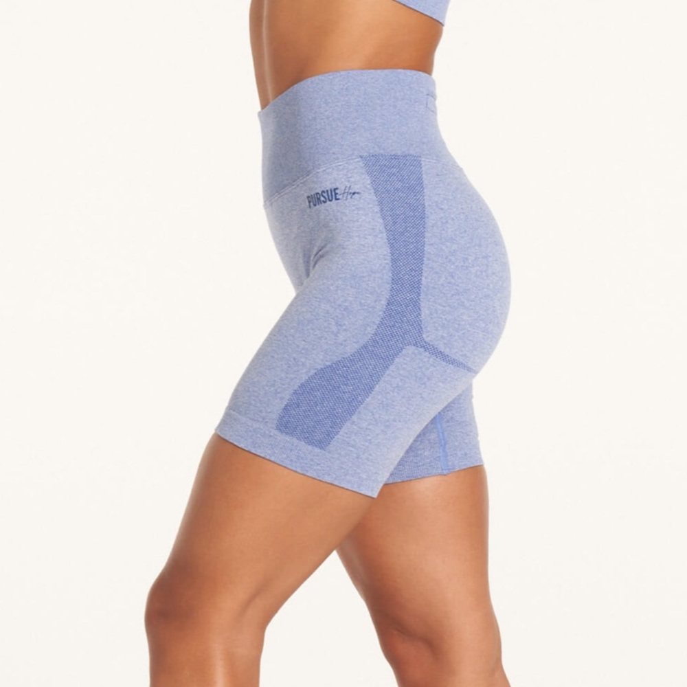 Pursue x HopeScope Seamless Shorts in Blue Marl size small